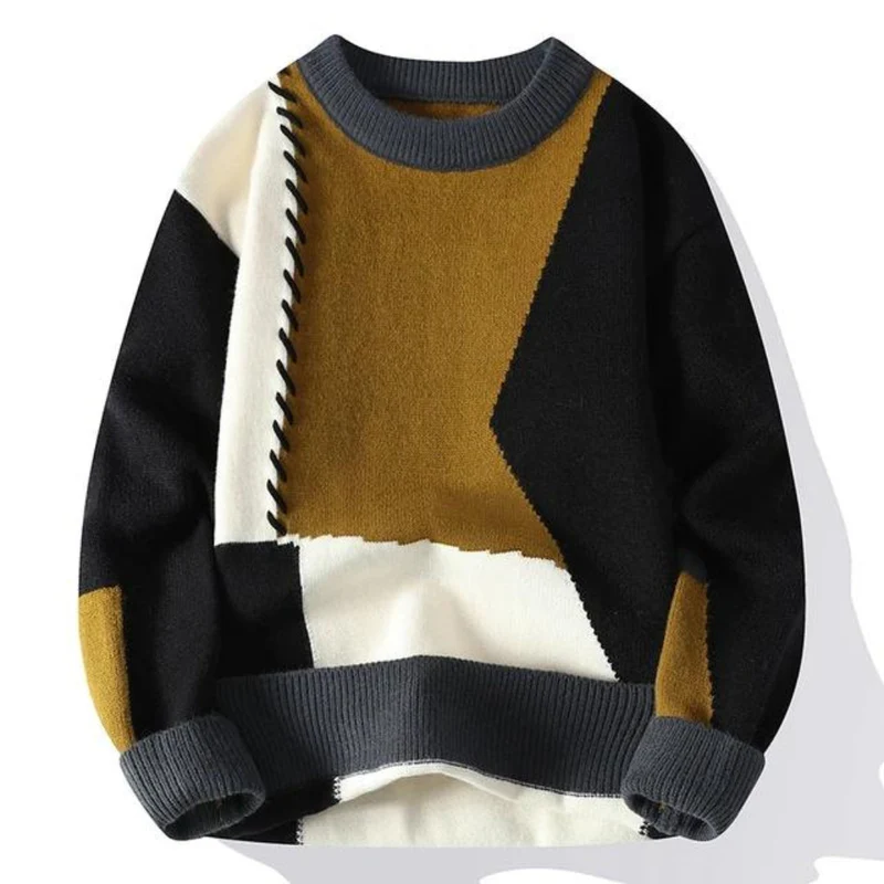 Bequemer Strickpullover Grau