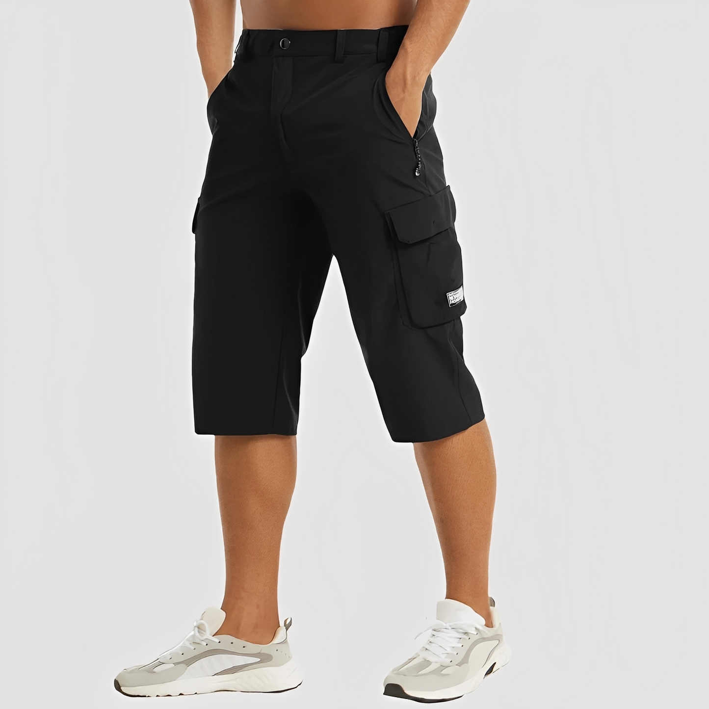Dehnbarer Herren Cargo-Hose Elastisch