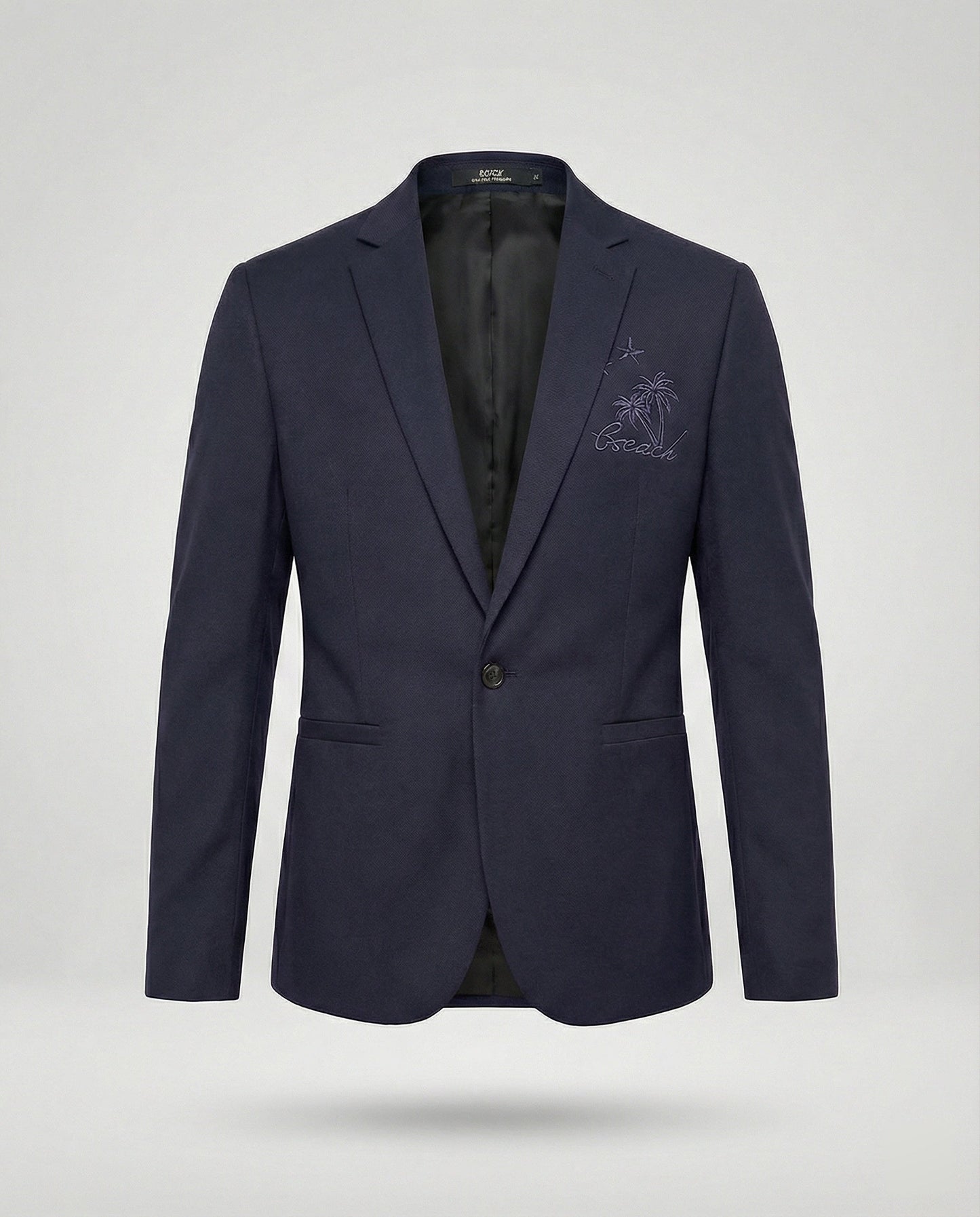 Herren Blazer Sportlich Stickmotiv