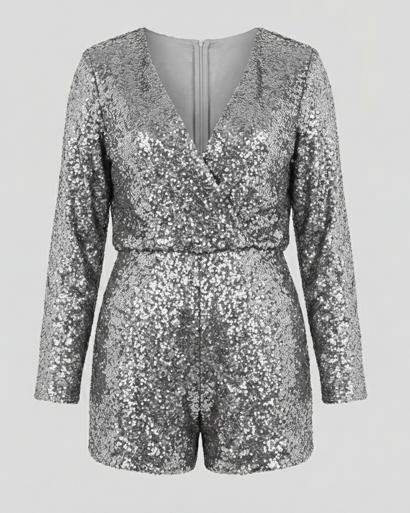 Damen Glitzer Funktionsoverall