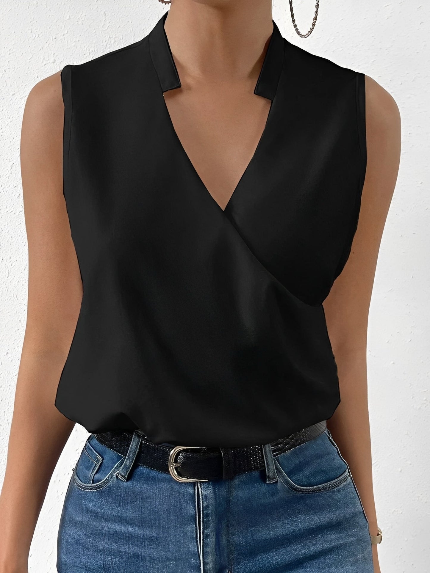 Damen Ärmellose Bluse Stilvoll
