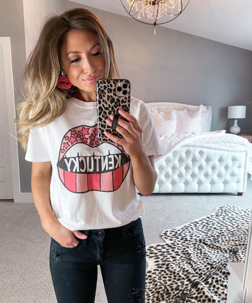 Damen Graphic T-Shirt Norvielle