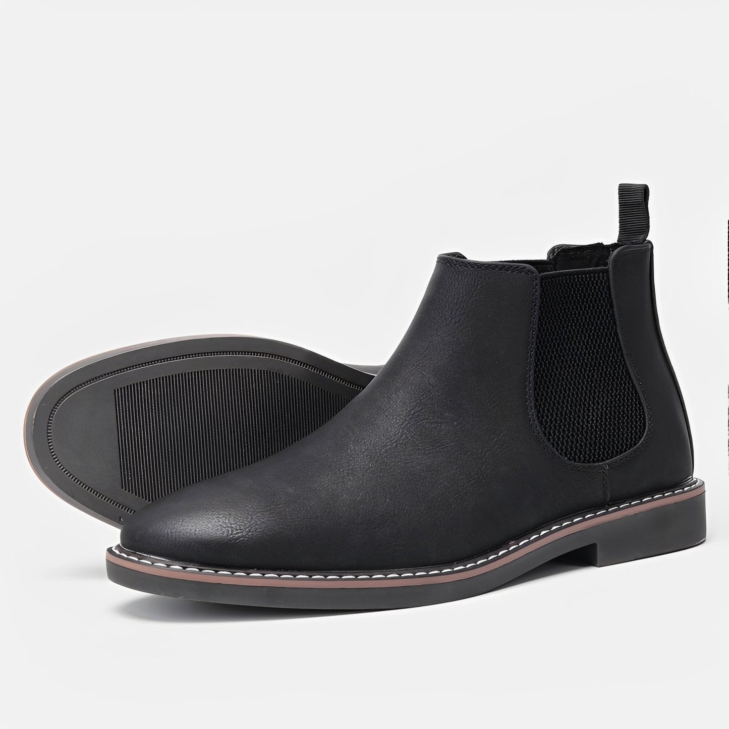 Herren Retro Chelsea Stiefel Ledern