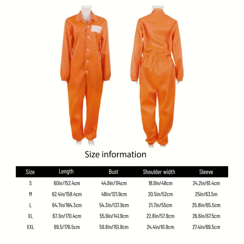 Erwachsenen Gefangenenkostüm Polyester Karnevalskostüm