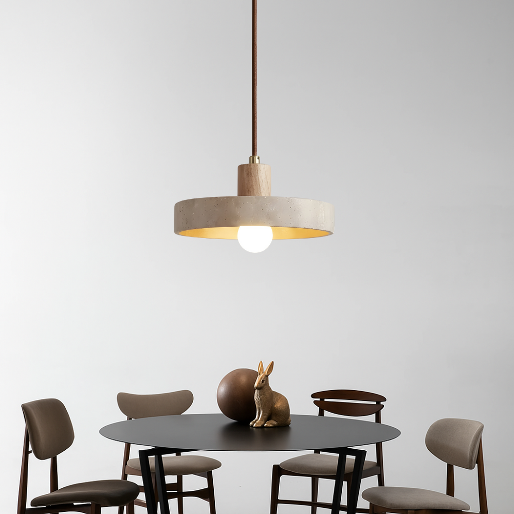 Bauhaus Pendelleuchte Travertin