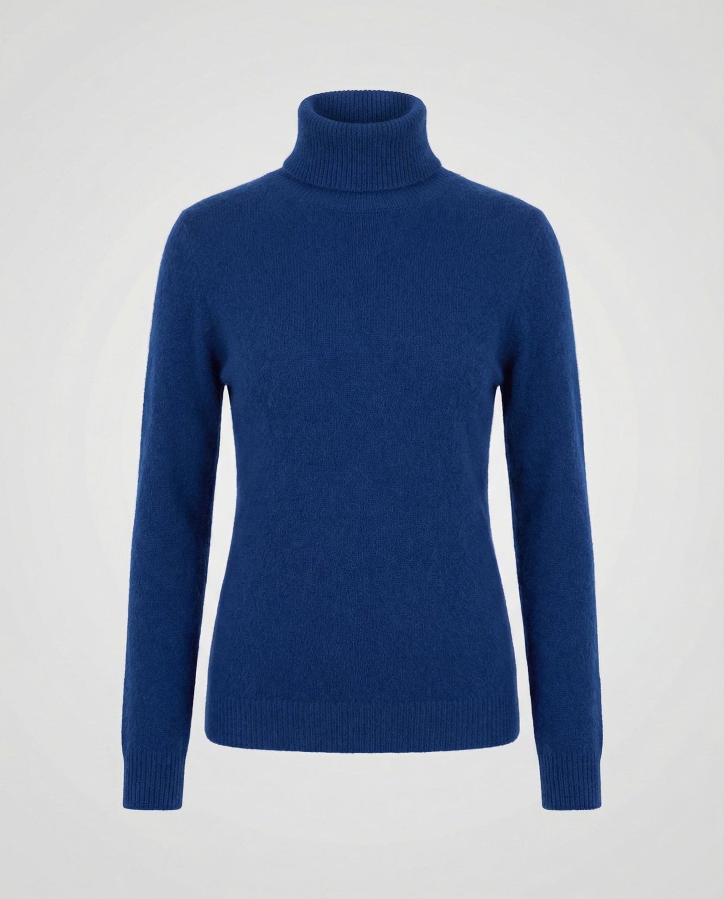 Damen Kaschmir Rollkragenpullover Weich Beige