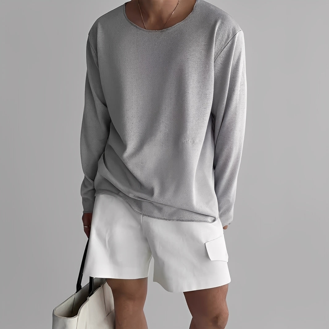 Loïk Herren Sweatshirt Atmungsaktives Material Locker