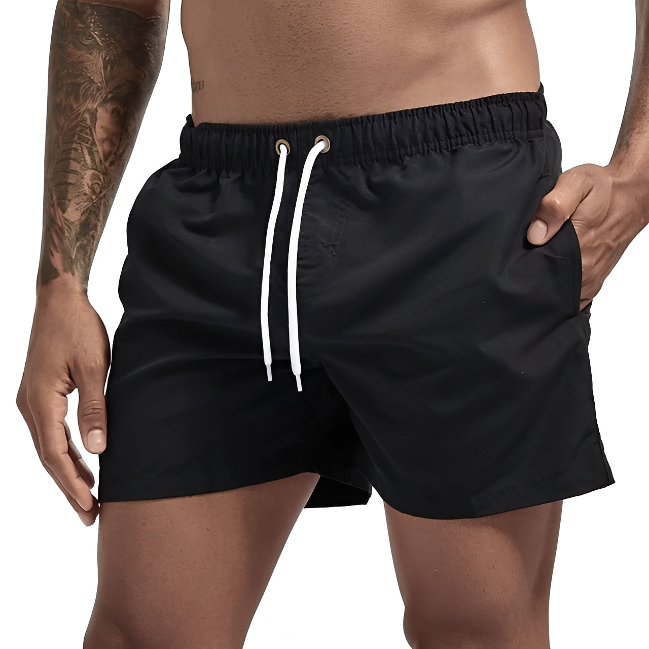 Herren Shorts Sommer Leicht Modisch Beige