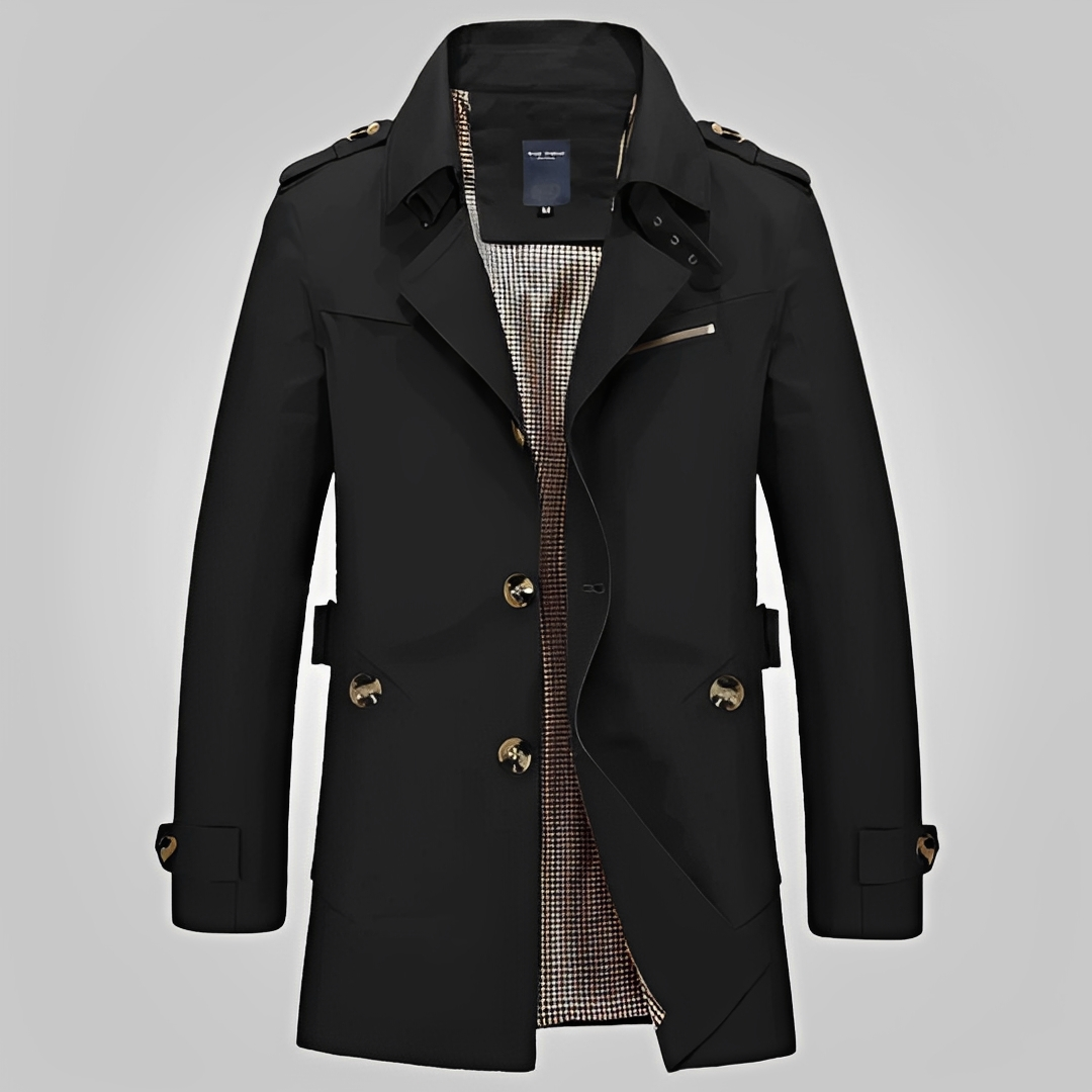 Hanzo Herren Wintertrenchcoat Warm