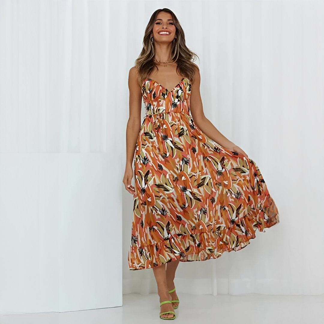 Evilyn Damen Sommerkleid Trendig Leicht