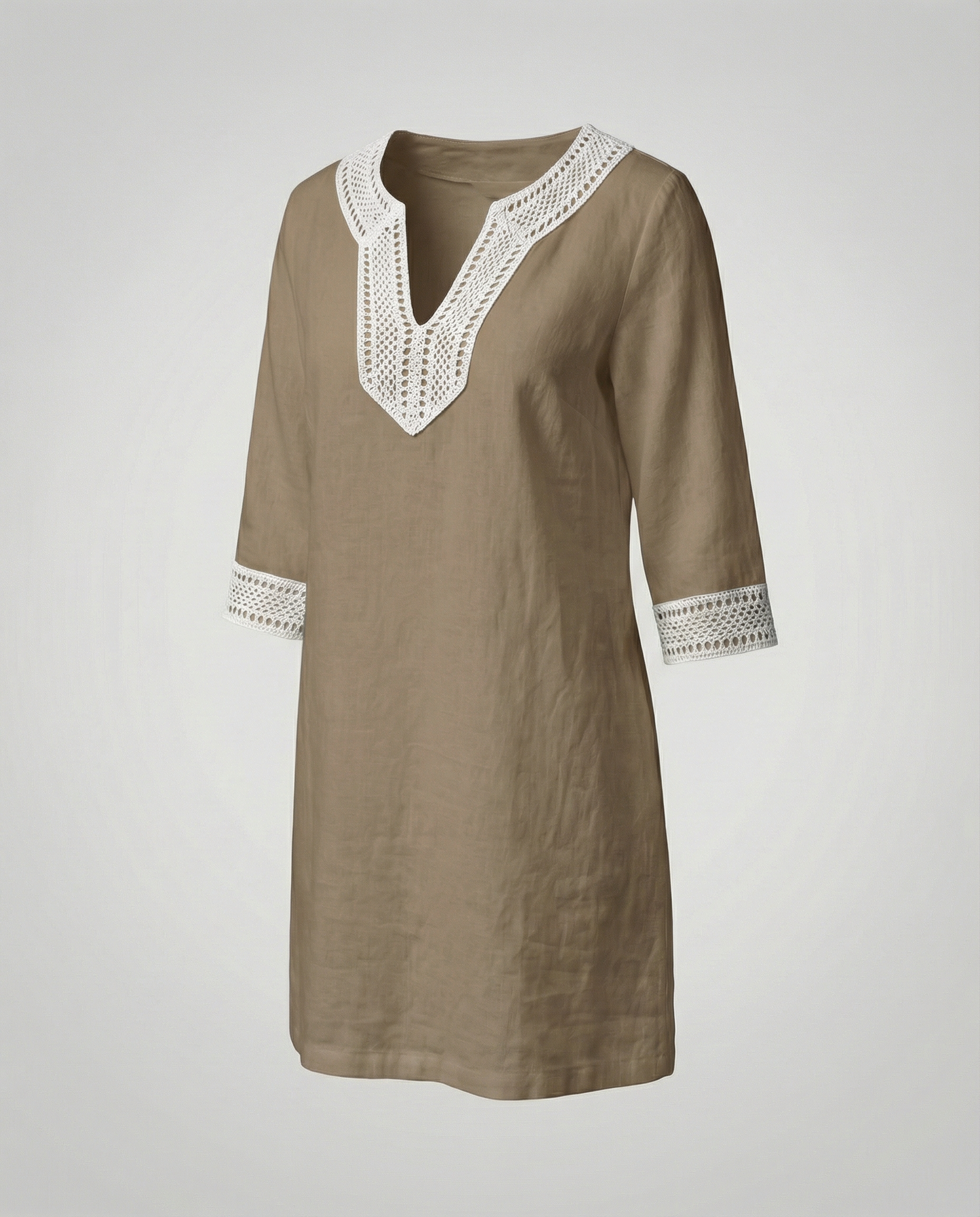Damen Baumwollkleid Lässig