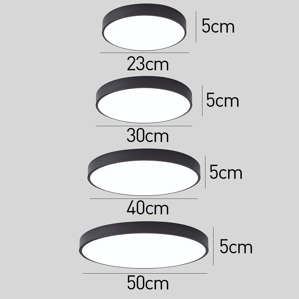 NordLuxe Runde LED-Deckenleuchte Skandinavisch