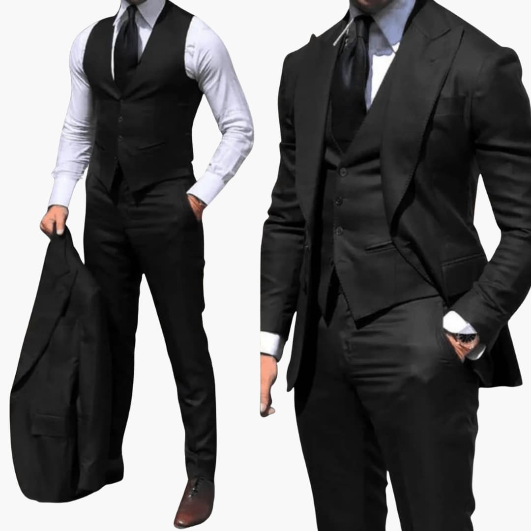 Herren Anzug Dreiteilig Modern