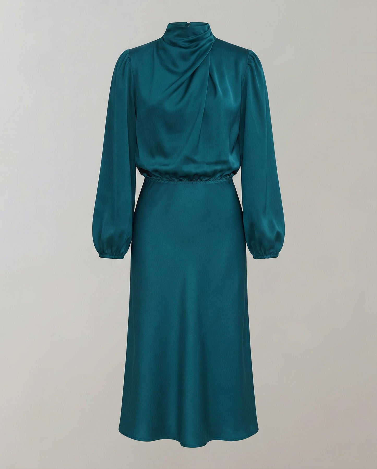 Damen Satinkleid Elegantes