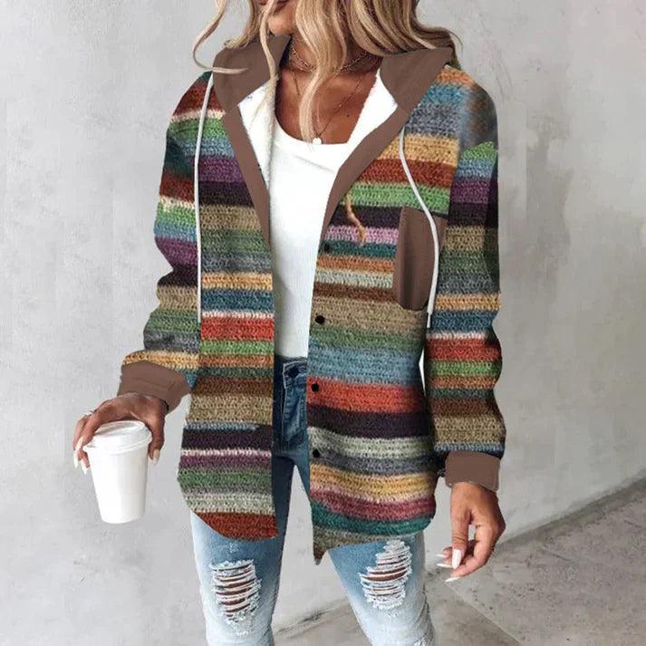 Norvielle Damen Kapuzenpullover Bedruckt Frühjahr - Norvielle