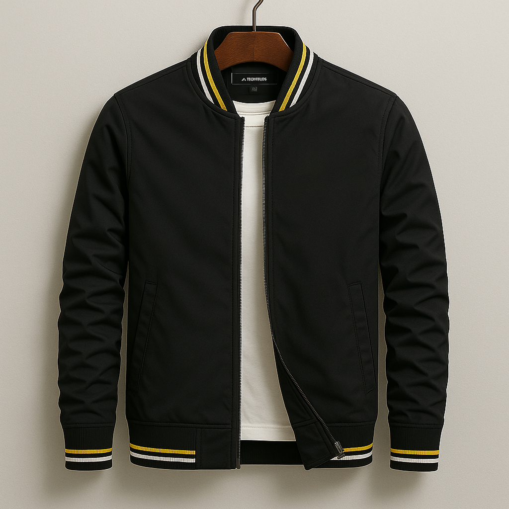 Herren Bomberjacke Sportlich Modern Polyester