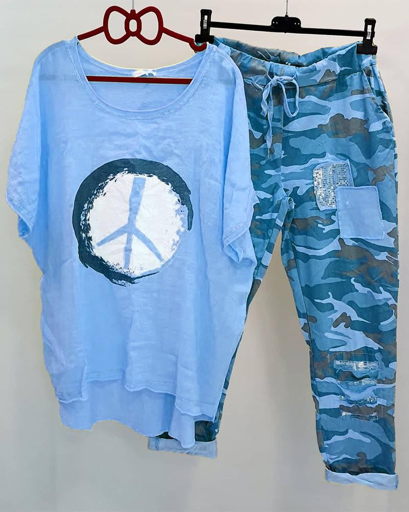 Damen Freizeitoutfit Set Trendy