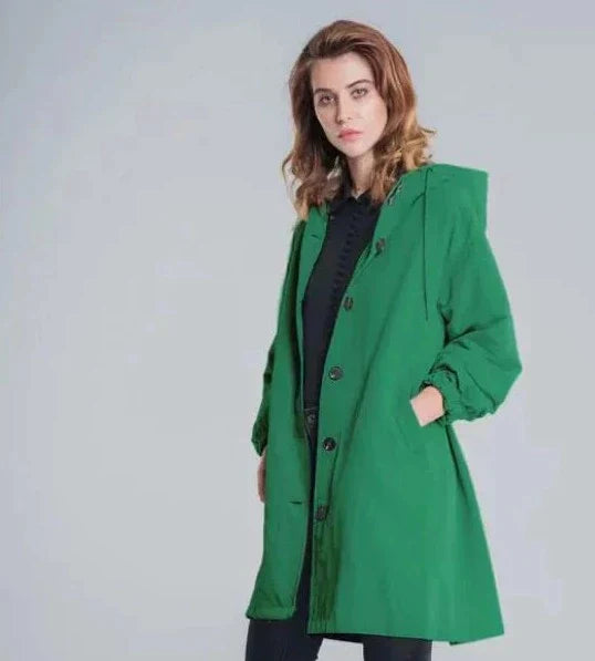 Übergroße Herren Kapuzenwindbreaker Regenjacke