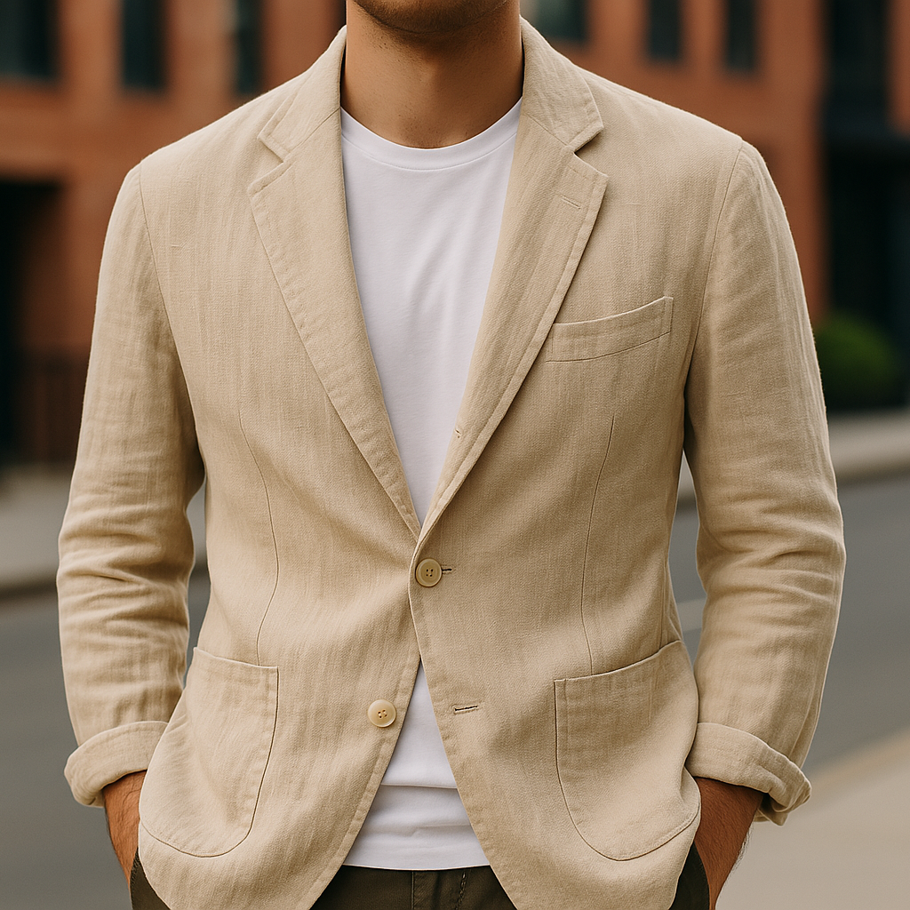 Bequemer Herren Leinenblazer