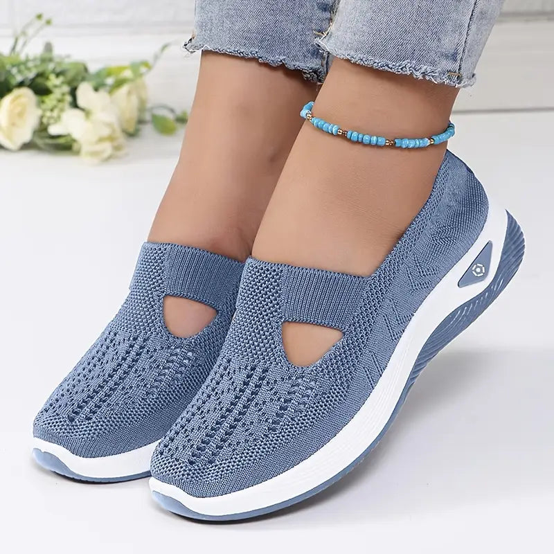 Damen Orthopädische Slip-On Sneakers Atmungsaktives Mesh Norvielle