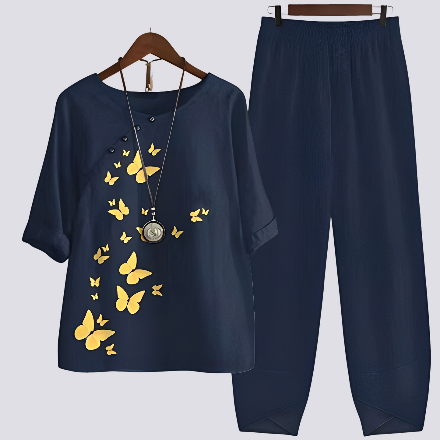 Damen Set mit Print Bequem Stilvoll