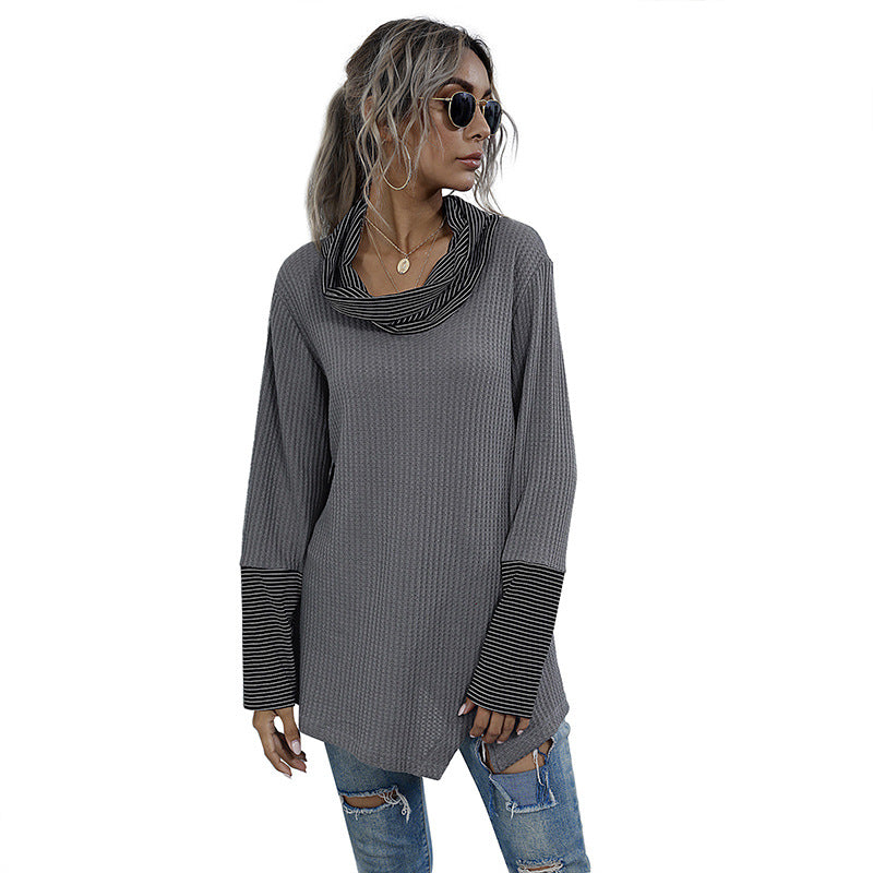 Damen Langarmshirt Mit Kragen Und Knöpfen Norvielle