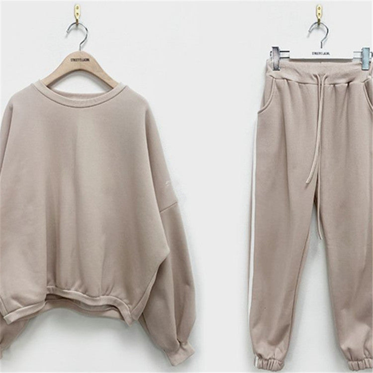Damen Freizeit-Set Oversized Pullover Jogginghose Norvielle