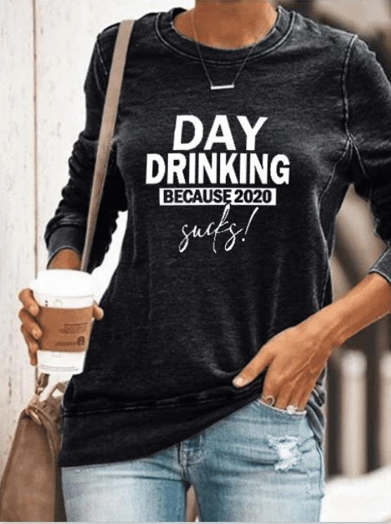 Damen Sweatshirt Humor Schriftzug Norvielle