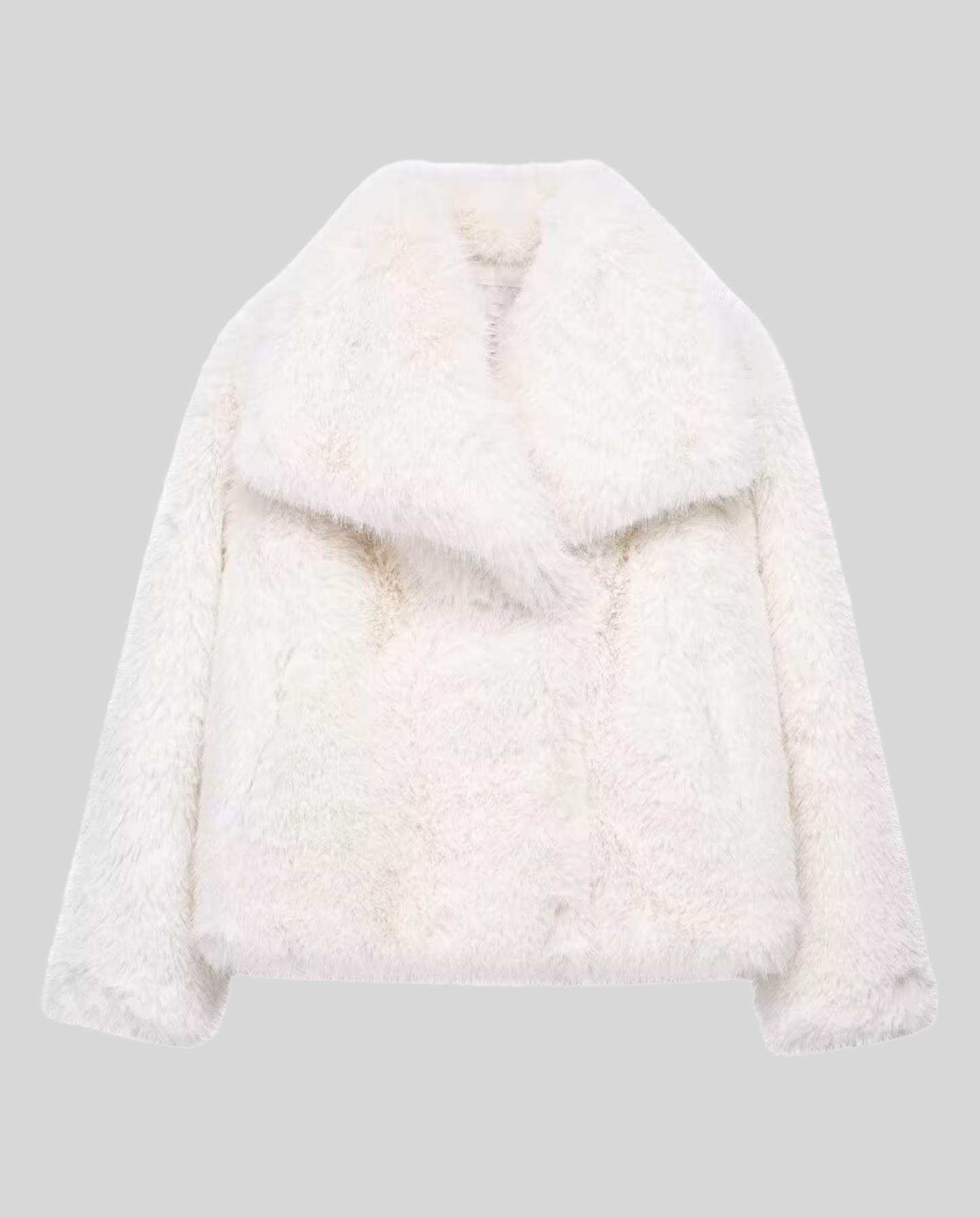 Kunstfell Schalkragenjacke