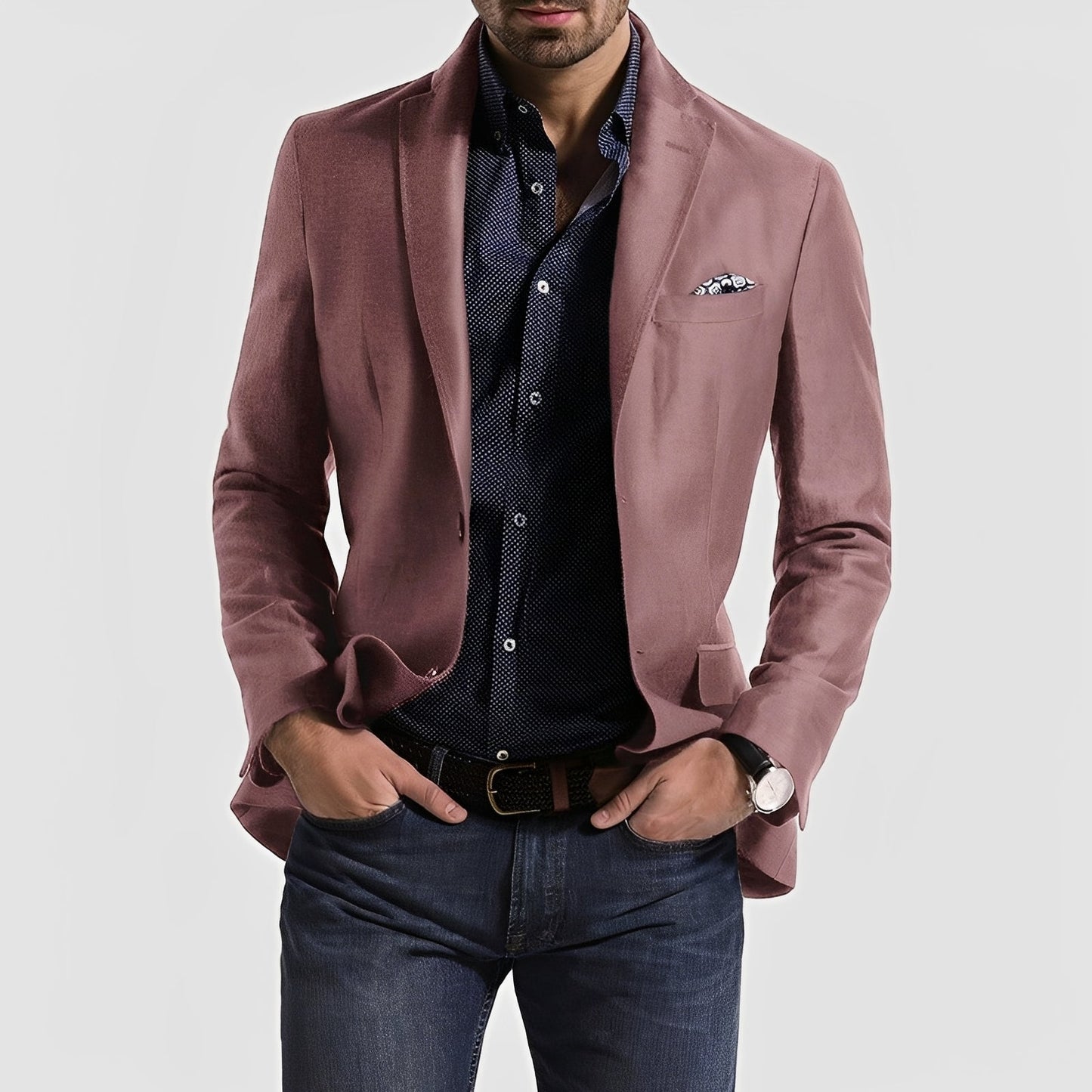 Herren Blazer Zwei-Knopf-Verschluss Elegantes Design