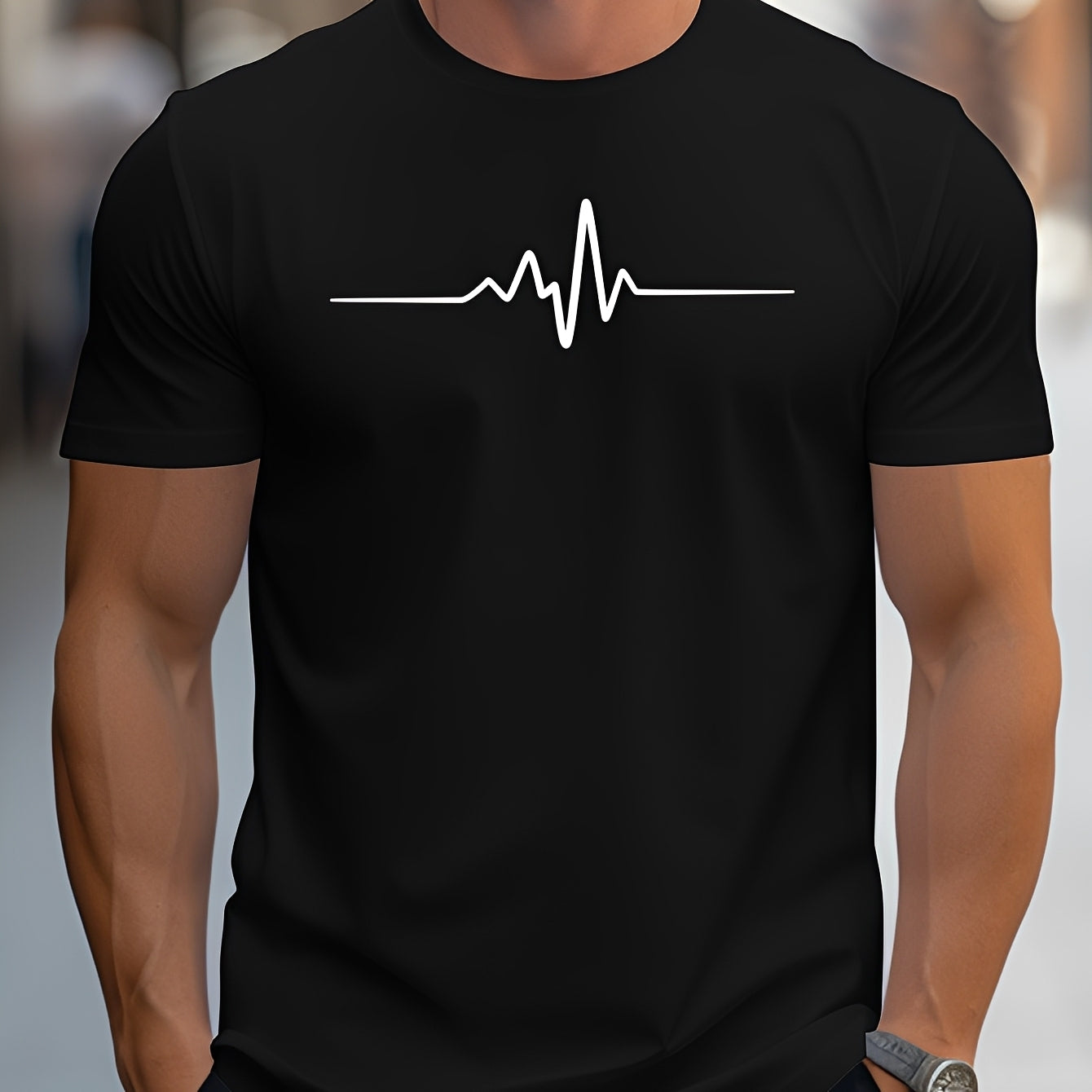 Russell Herren Slim-Fit T-Shirt mit Print