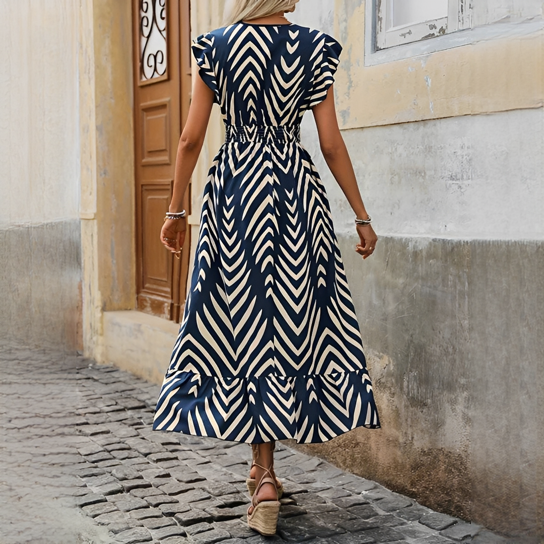 Frellia Damen Sommerkleid Elegant Leicht