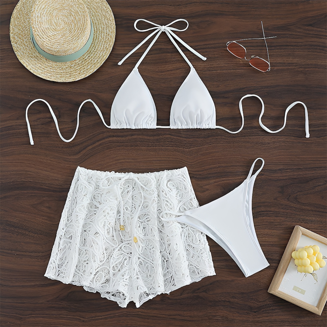 Damen Bikini Set Bikinihöschen und Oberteil