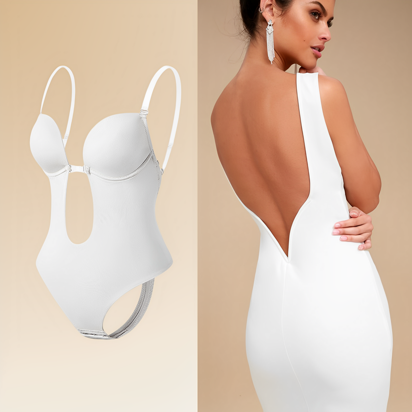 Rückenfreies Damen-Bodysuit-Bh Risa