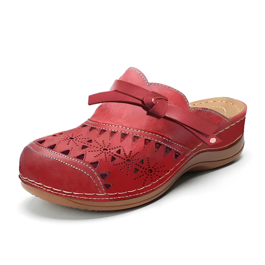 Damen Sandalen Komfort Sommer Melojane Leder Beige