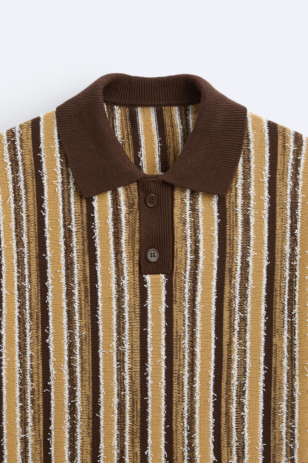 Herren Poloshirt Gestrickt Streifenmuster