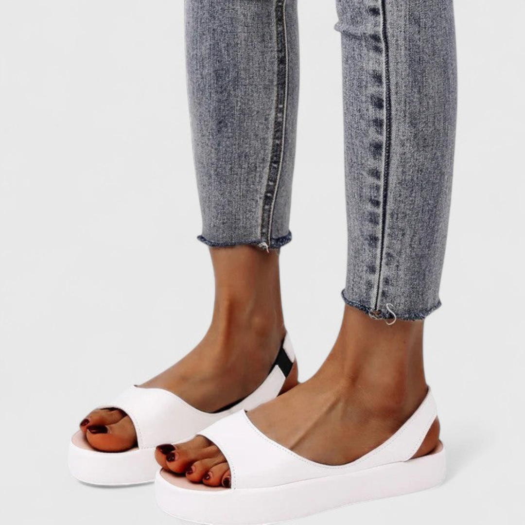Elsa Damen Plattform Slingback Sandalen