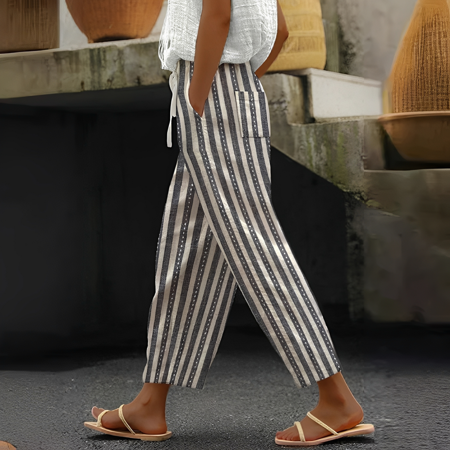 Damenhose mit Taschen Stilvoll