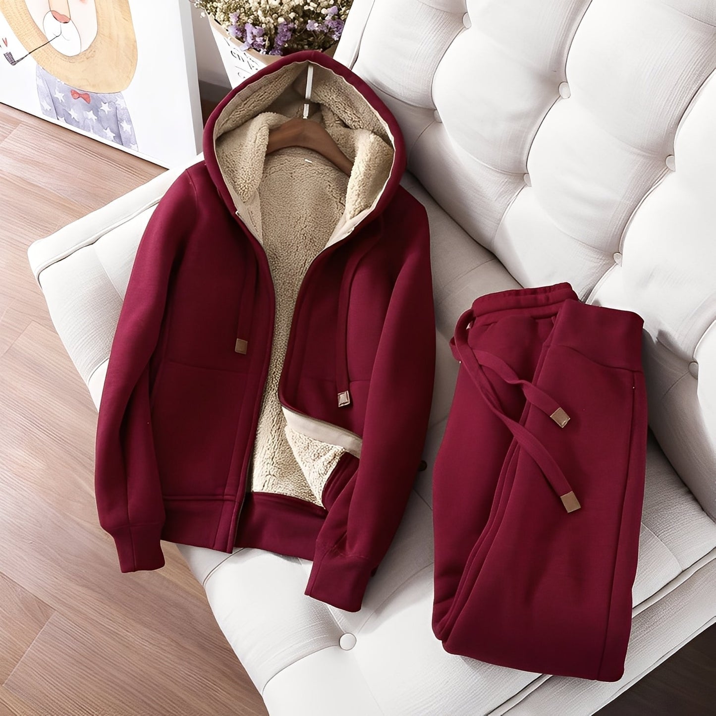 Damen Hoodie Jogginghose Set