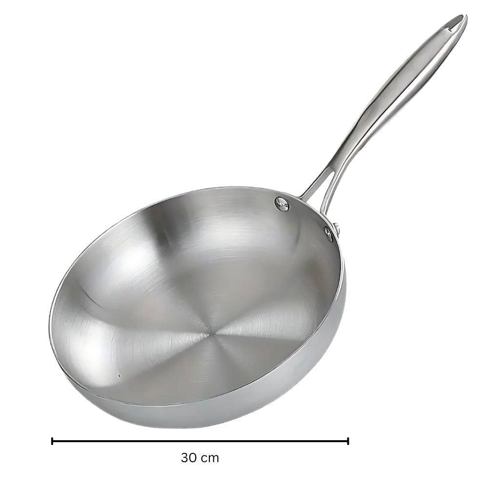 Edelstahl Bratpfanne Induktionssicher