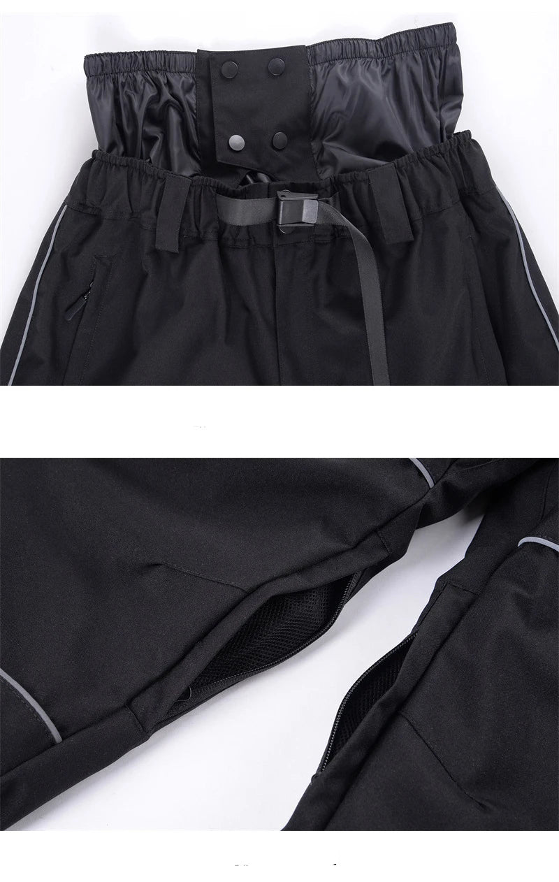 Unisex Hose Durchgehender Schnitt Frontreißverschluss Funktionshose