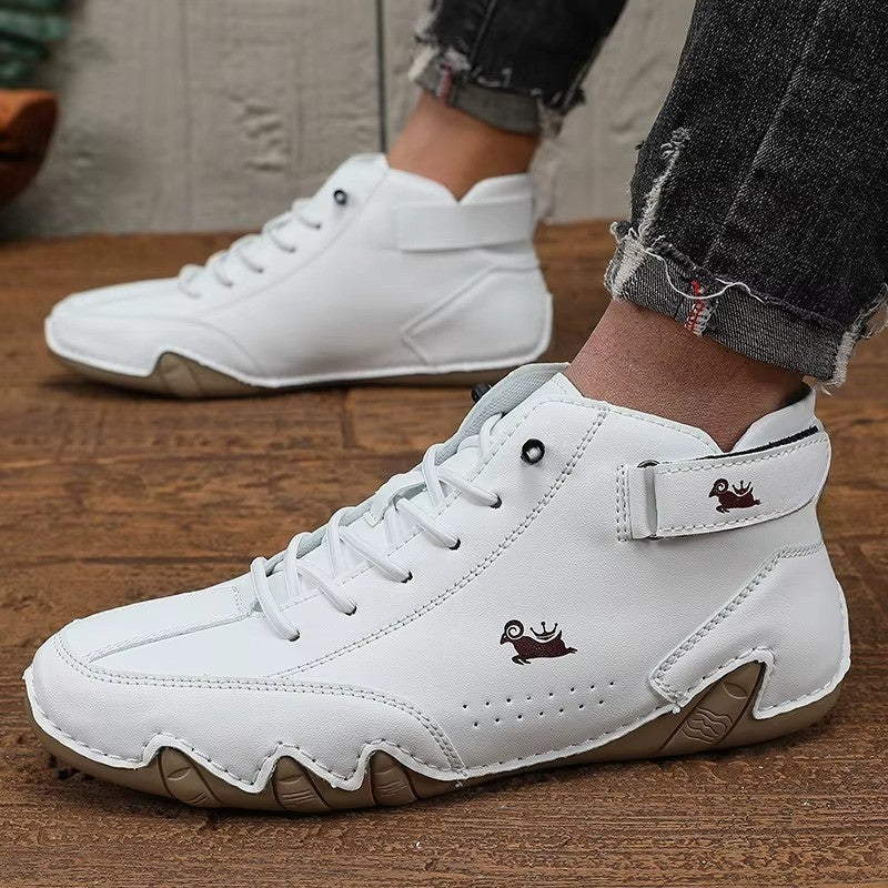 Herren Sneaker Runde Zehen Rutschfest Mit Schnürsenkeln
