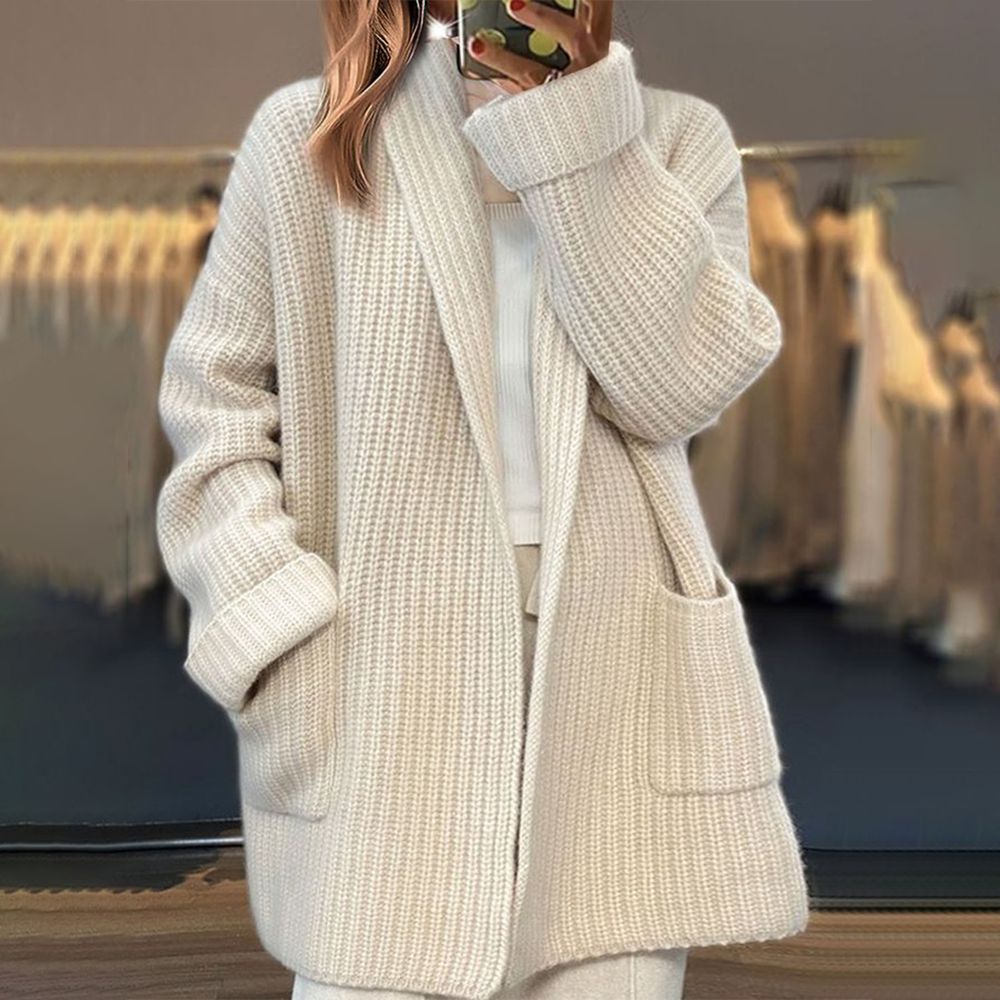 Damen Strickjacke Lang