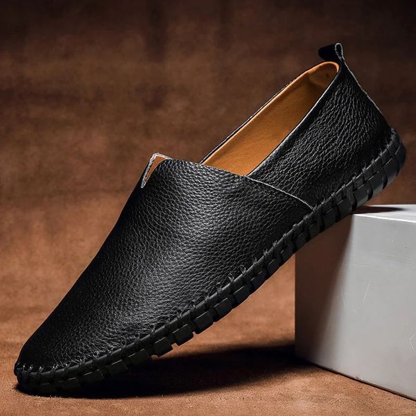 Herren Slip-On Loafers Leder