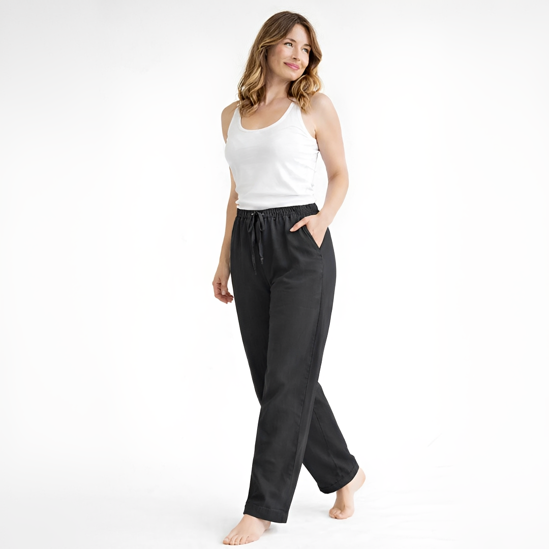 Johara Damen Sommerhose Bequem Leicht