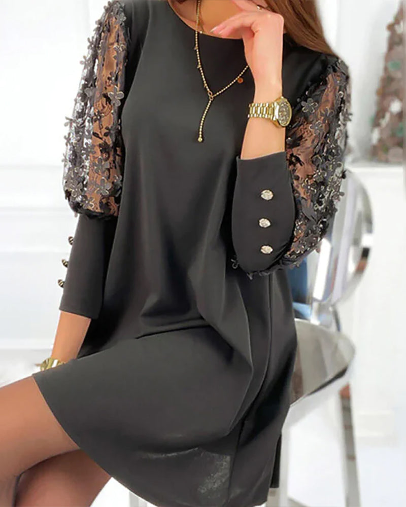 Damen Minikleid Festliches Spitze