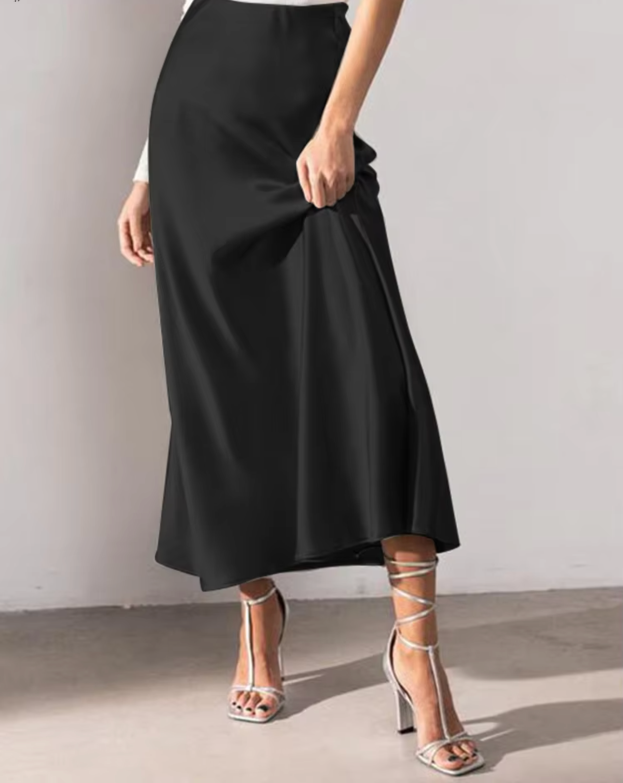 Eleganter Damen Seidenrock