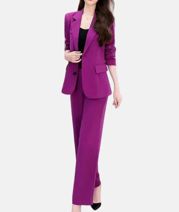 Damen Hosenanzug Taillierter Blazer