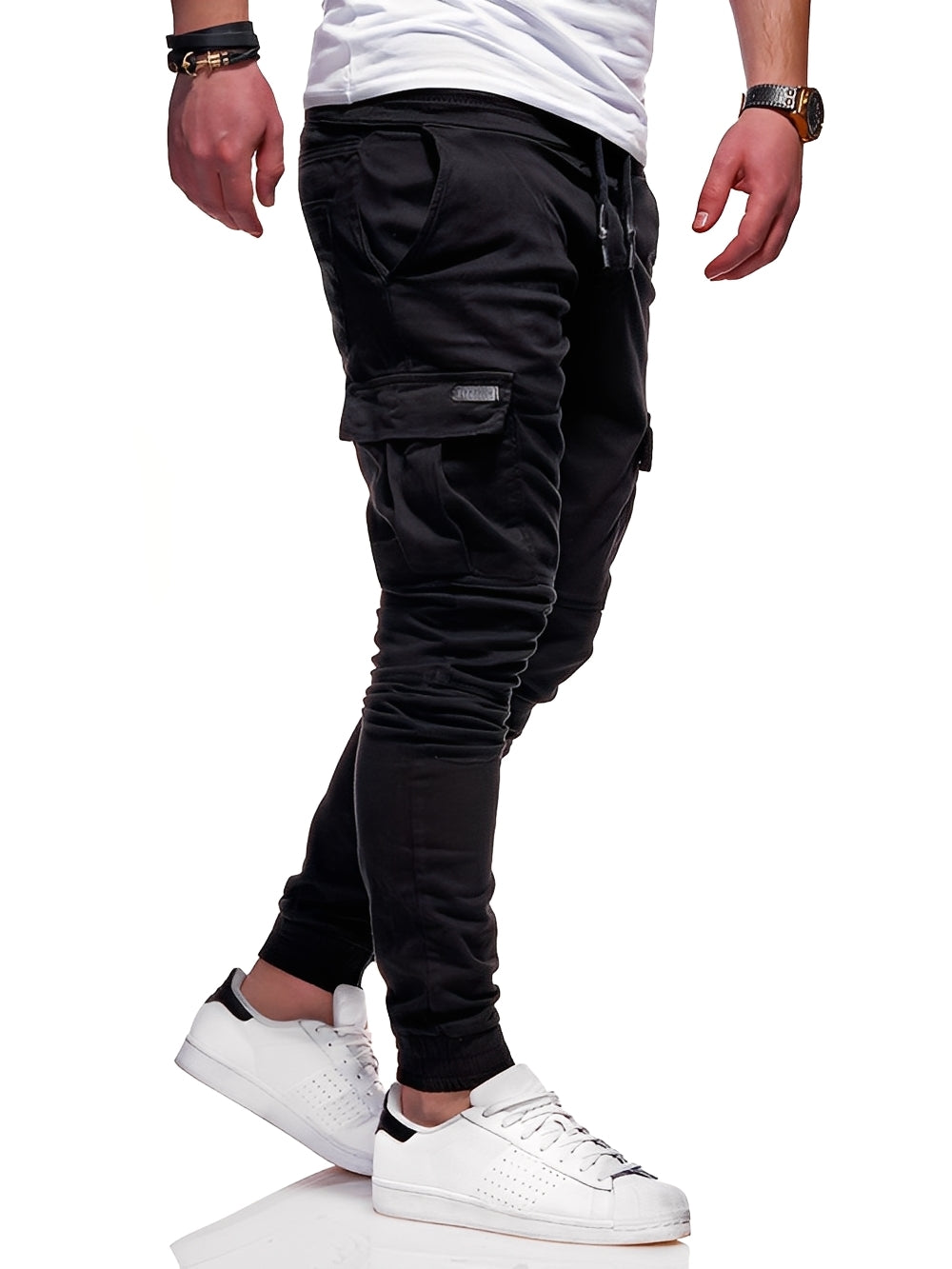 Herren Jogginghose Cargo Baumwolle