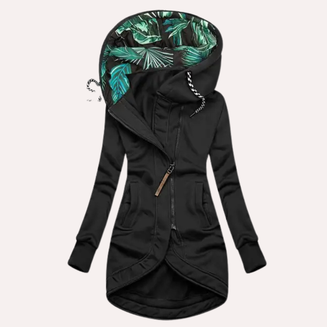 Damen Hoodie Lässig Gemusterter Kapuze